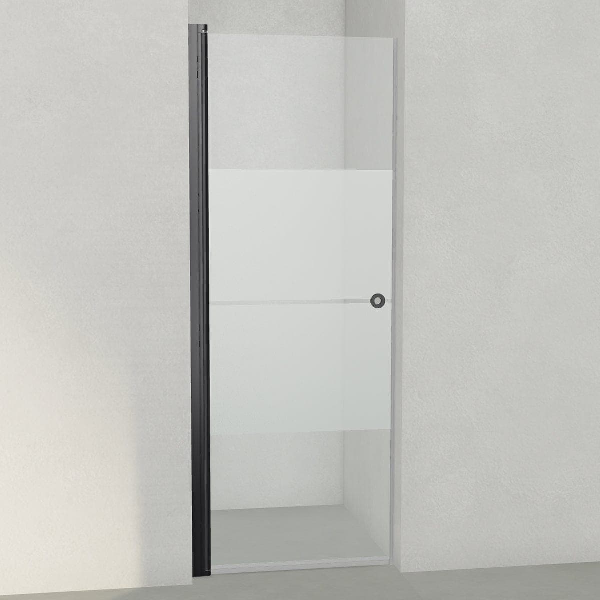 INR Dusjnisje LINC 2 Original Svart matt / 77,5cm / Stripe glass INR Iconic Nordic Rooms Dusjnisje INR-50230180