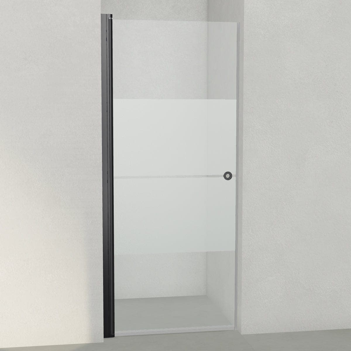 INR Dusjnisje LINC 2 Original Svart matt / 87,5cm / Stripe glass INR Iconic Nordic Rooms Dusjnisje INR-50230190