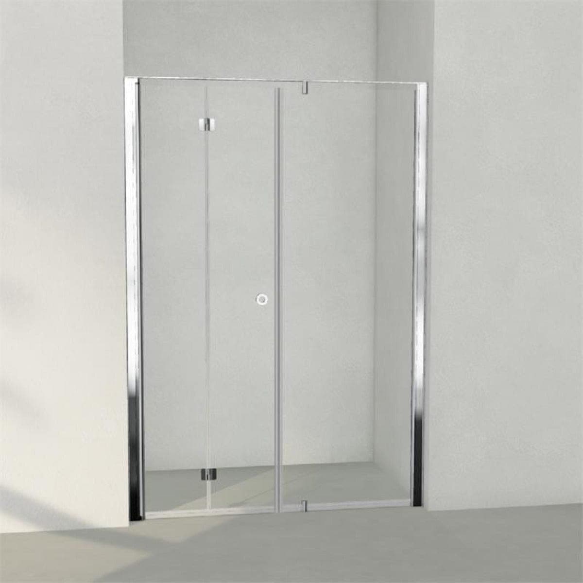 INR Dusjnisje LINC 4 Flex Måltilpasset Krom / Måltilpasset - venstre / Klart glass INR Iconic Nordic Rooms Dusjnisje INR-504302300