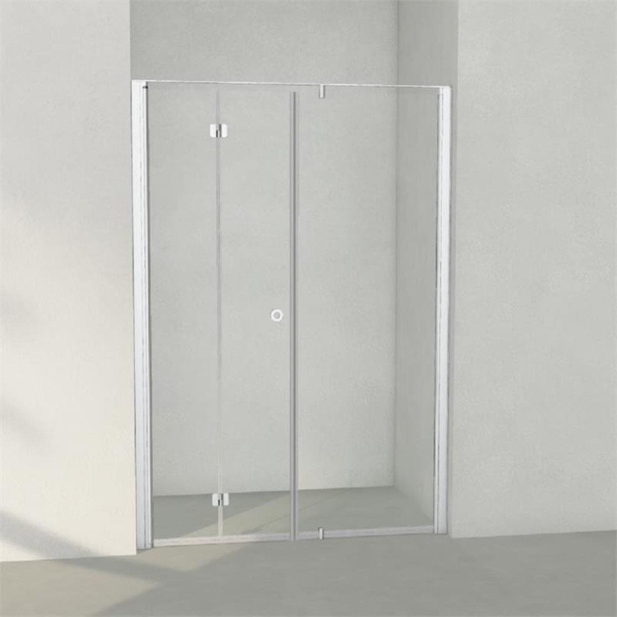 INR Dusjnisje LINC 4 Flex Måltilpasset Matt aluminium / Måltilpasset - høyre / Klart glass INR Iconic Nordic Rooms Dusjnisje INR-504402900