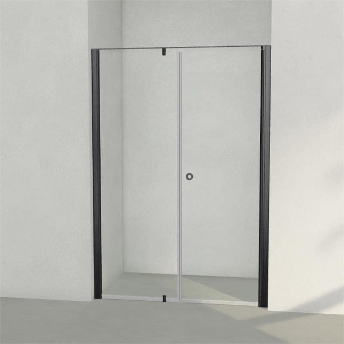 INR Dusjnisje LINC 4 Måltilpasset Svart matt / Måltilpasset - høyre / Timeless klart glass INR Iconic Nordic Rooms Dusjnisje INR-504211100