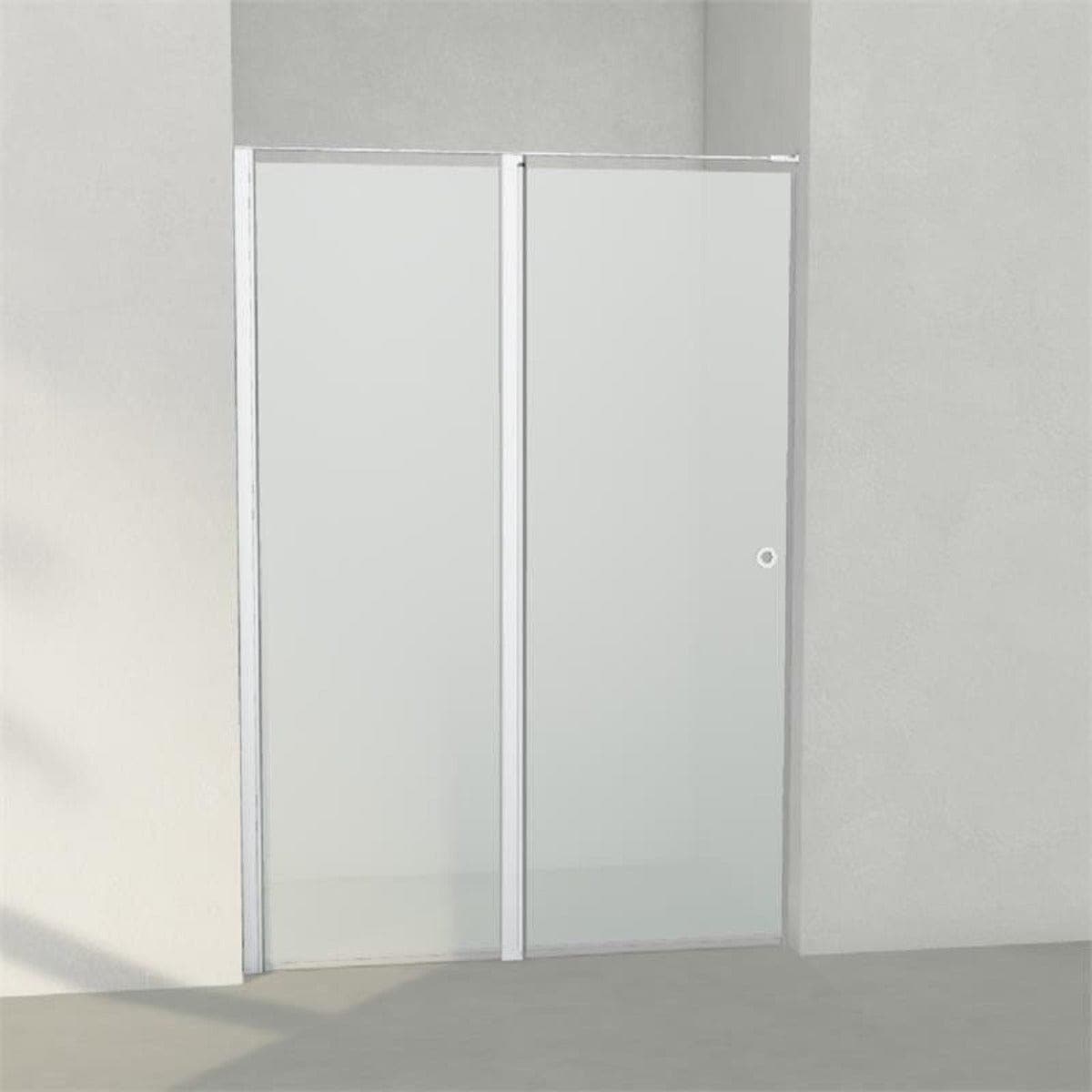 INR Dusjnisje LINC 5 Måltilpasset Matt aluminium / Måltilpasset - venstre / Frostet glass INR Iconic Nordic Rooms Dusjnisje INR-505110900