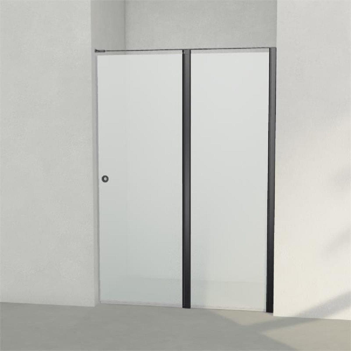INR Dusjnisje LINC 5 Måltilpasset Svart matt / Måltilpasset - høyre / Frostet glass INR Iconic Nordic Rooms Dusjnisje INR-505210100