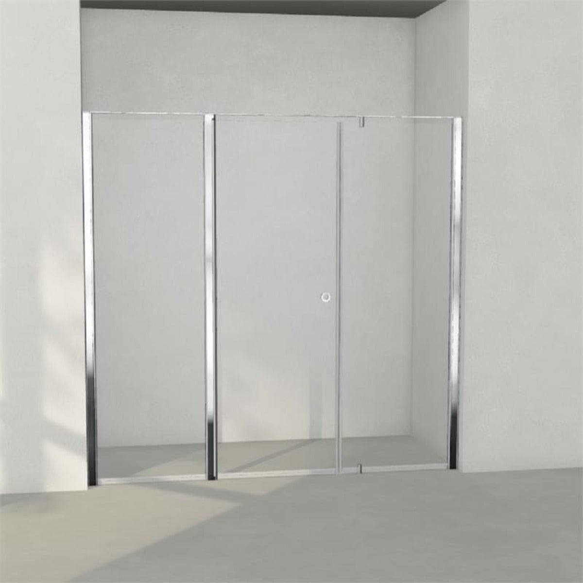 INR Dusjnisje LINC 7 Måltilpasset Krom / Måltilpasset - høyre / Grått glass INR Iconic Nordic Rooms Dusjnisje INR-507203300