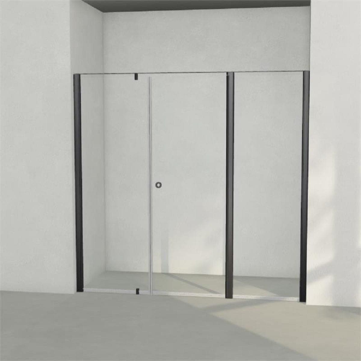 INR Dusjnisje LINC 7 Måltilpasset Svart matt / Måltilpasset - venstre / Timeless klart glass INR Iconic Nordic Rooms Dusjnisje INR-507111100
