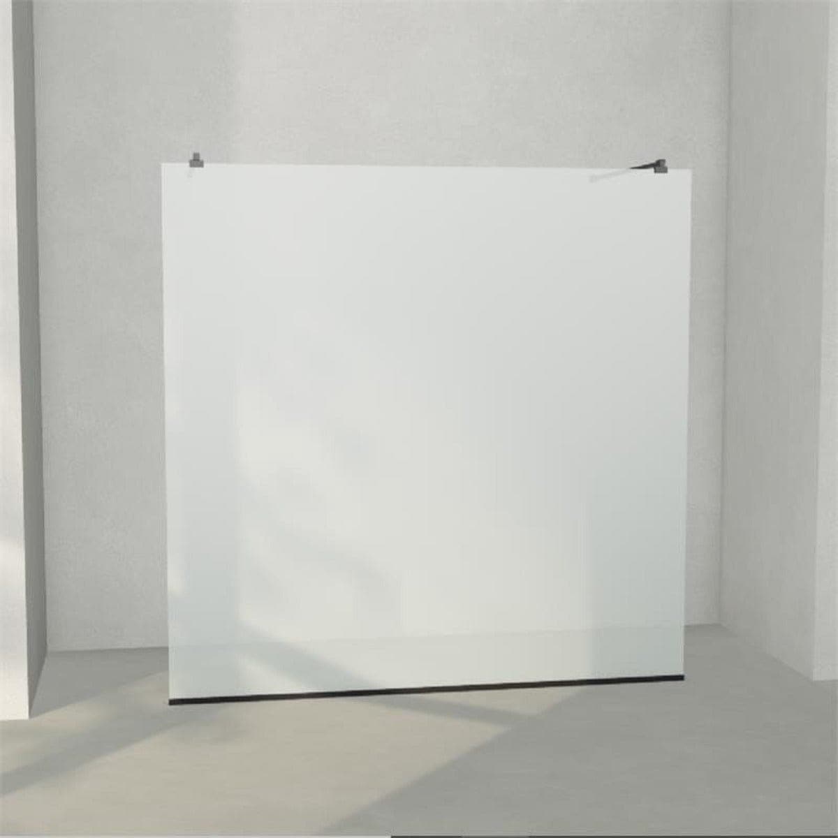 INR Dusjvegg ARC 43 Frame Måltilpasset Svart matt / Måltilpasset / Frostet glass INR Iconic Nordic Rooms Dusjvegg INR-143210100