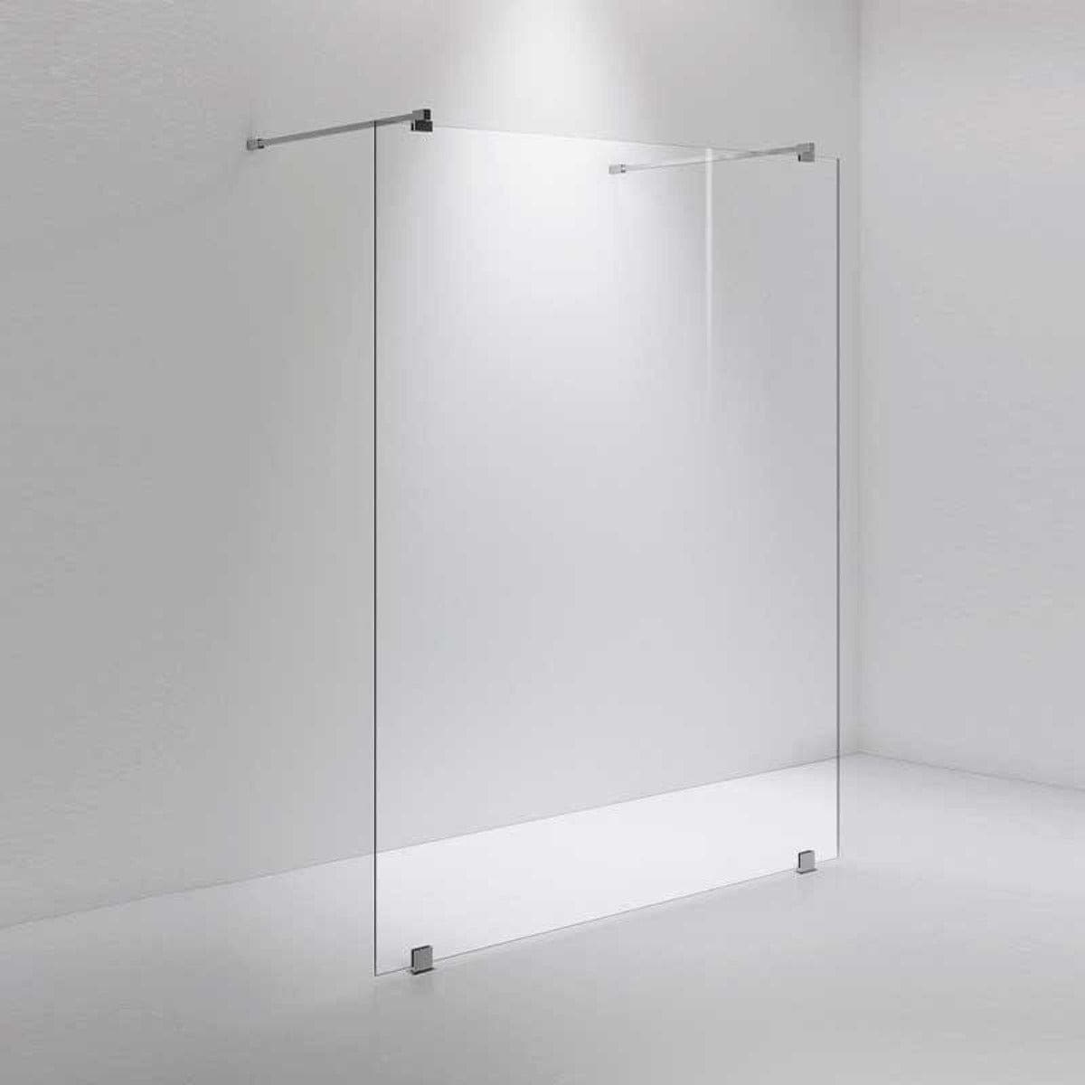 INR Dusjvegg ARC 43 Måltilpasset Krom / Måltilpasset / Opal klart glass INR Iconic Nordic Rooms Dusjvegg INR-14312500