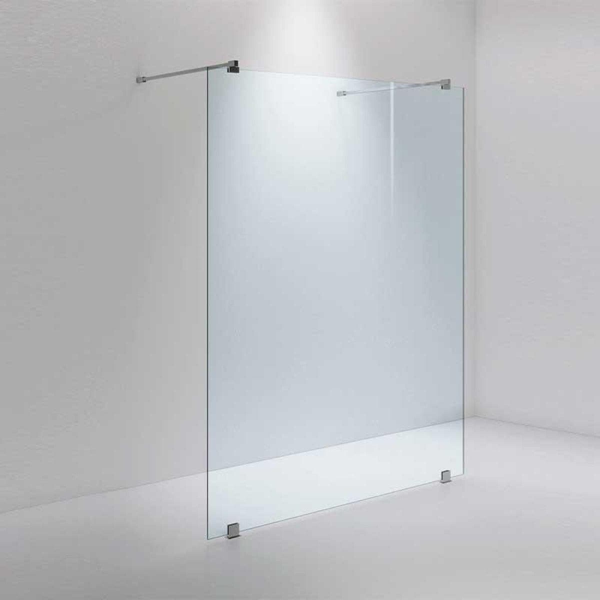 INR Dusjvegg ARC 43 Måltilpasset Krom / Måltilpasset / Timeless klart glass INR Iconic Nordic Rooms Dusjvegg INR-14311500