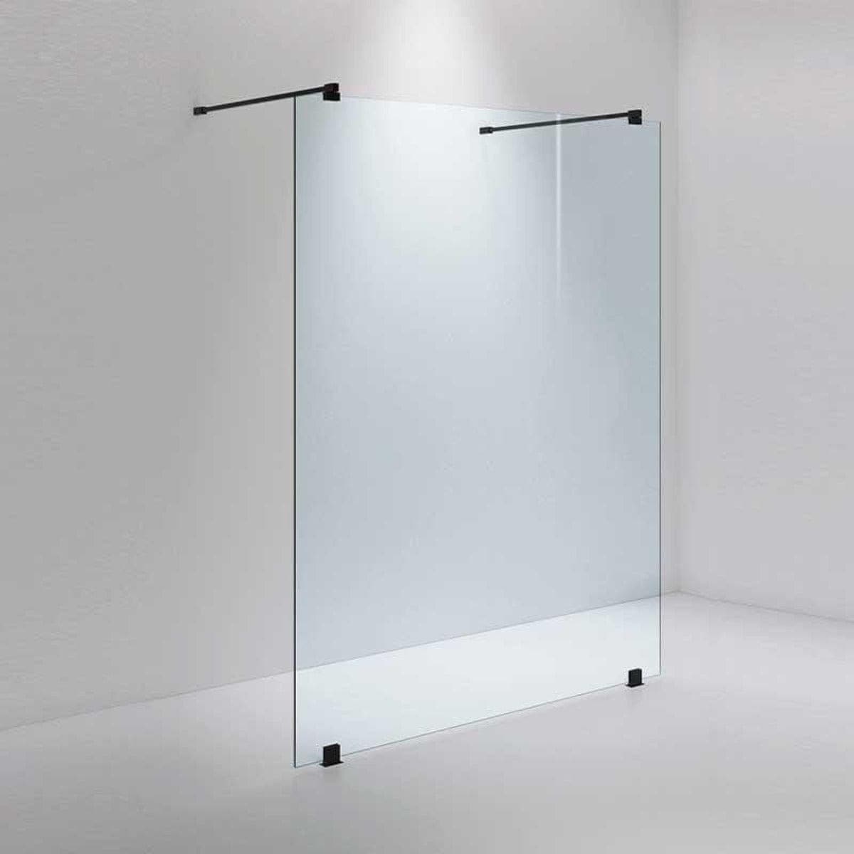 INR Dusjvegg ARC 43 Måltilpasset Svart matt / Måltilpasset / Klart glass INR Iconic Nordic Rooms Dusjvegg INR-14302100