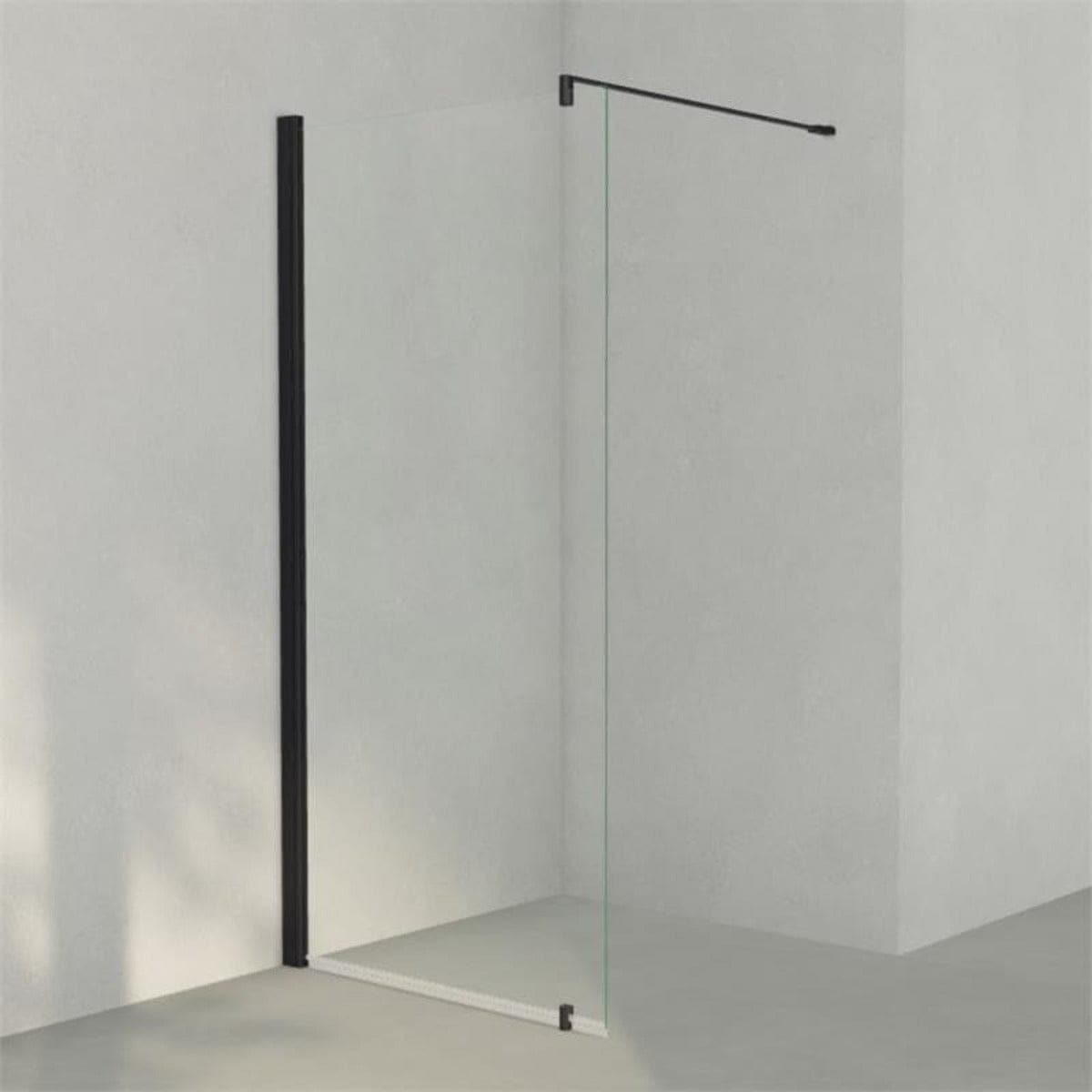 INR Dusjvegg LINC 20 Original Svart matt / 97,5cm / Klart glass INR Iconic Nordic Rooms Dusjvegg INR-520002110