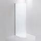 INR Dusjvegg LINC JOSEPHINE B78 og B88cm Matt aluminium / 78cm / Frostet glass INR Iconic Nordic Rooms Dusjvegg INR-55810980