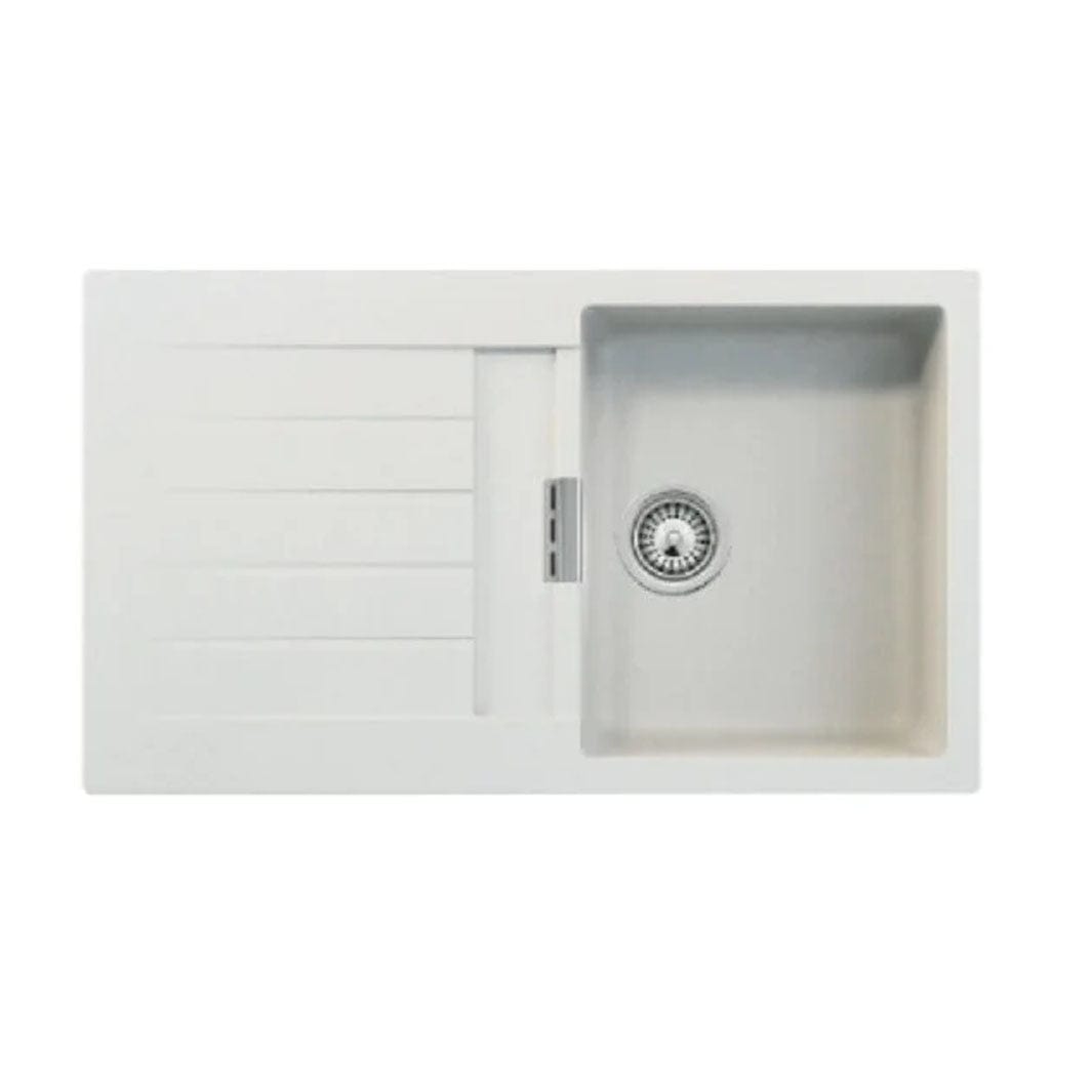 Intra Granite Primus D100 Kjøkkenvask Alpina hvit Intra Kjøkkenvask AH-PRID100L-ALP