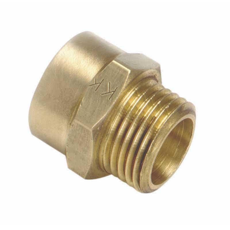 Isiflo Messing Overgangs Nippelmuffe 1 1/2"x1 1/4" Isiflo Nippelmuffe AH-5020366