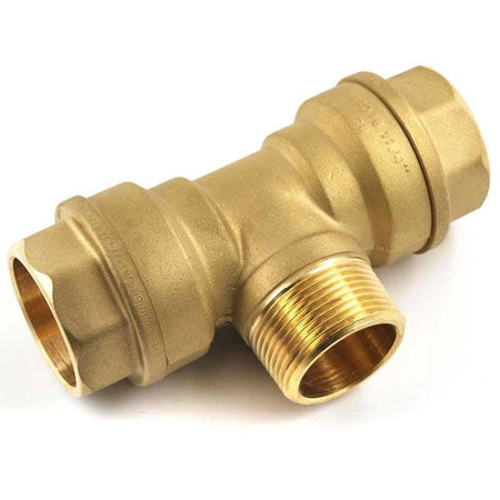 Isiflo T-rør med Utvendig Gjenger