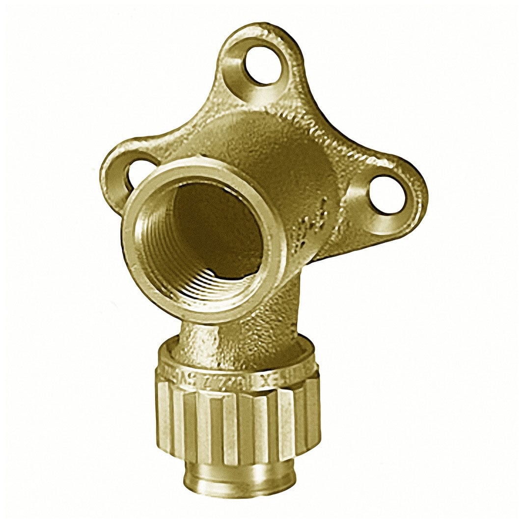 JRG Sanipex Platealbue med 3 Hull 1/2"x12mm JRG Sanipex Rørdeler tappevann AR-5112277