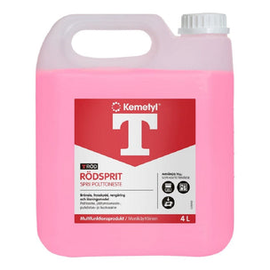 Kemetyl T-rød Rødsprit 1-4 liter