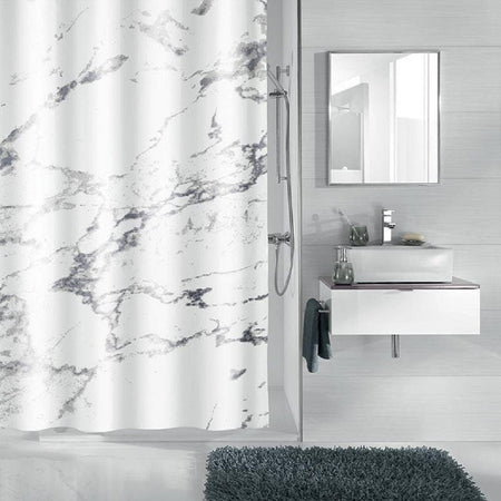 Kleine Wolke Dusjforheng Marble Antracit 180x200cm