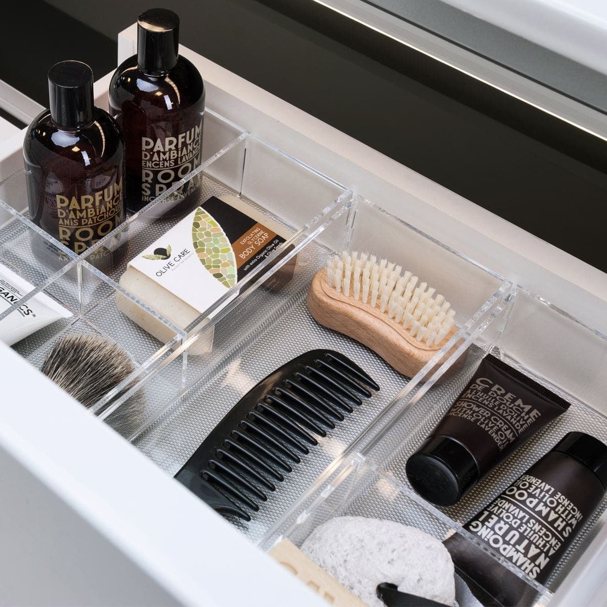 Korsbakken Skuffeinndeler plexiglass sett for 60-120cm skuff 100cm Korsbakken Tilbehør møbler KO-515100100