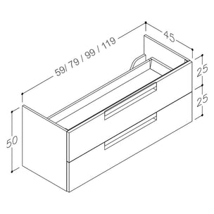 OUTLET: Korsbakken Slate2 Kommode