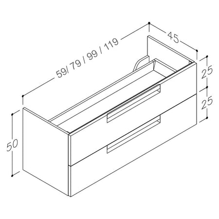 OUTLET: Korsbakken Slate2 Kommode