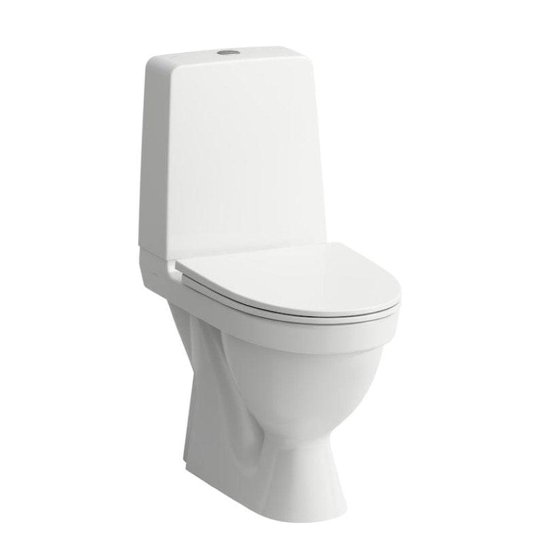 Laufen Kompas 827151 Toalett - Skjult S-lås Hvit Gulvstående toalett