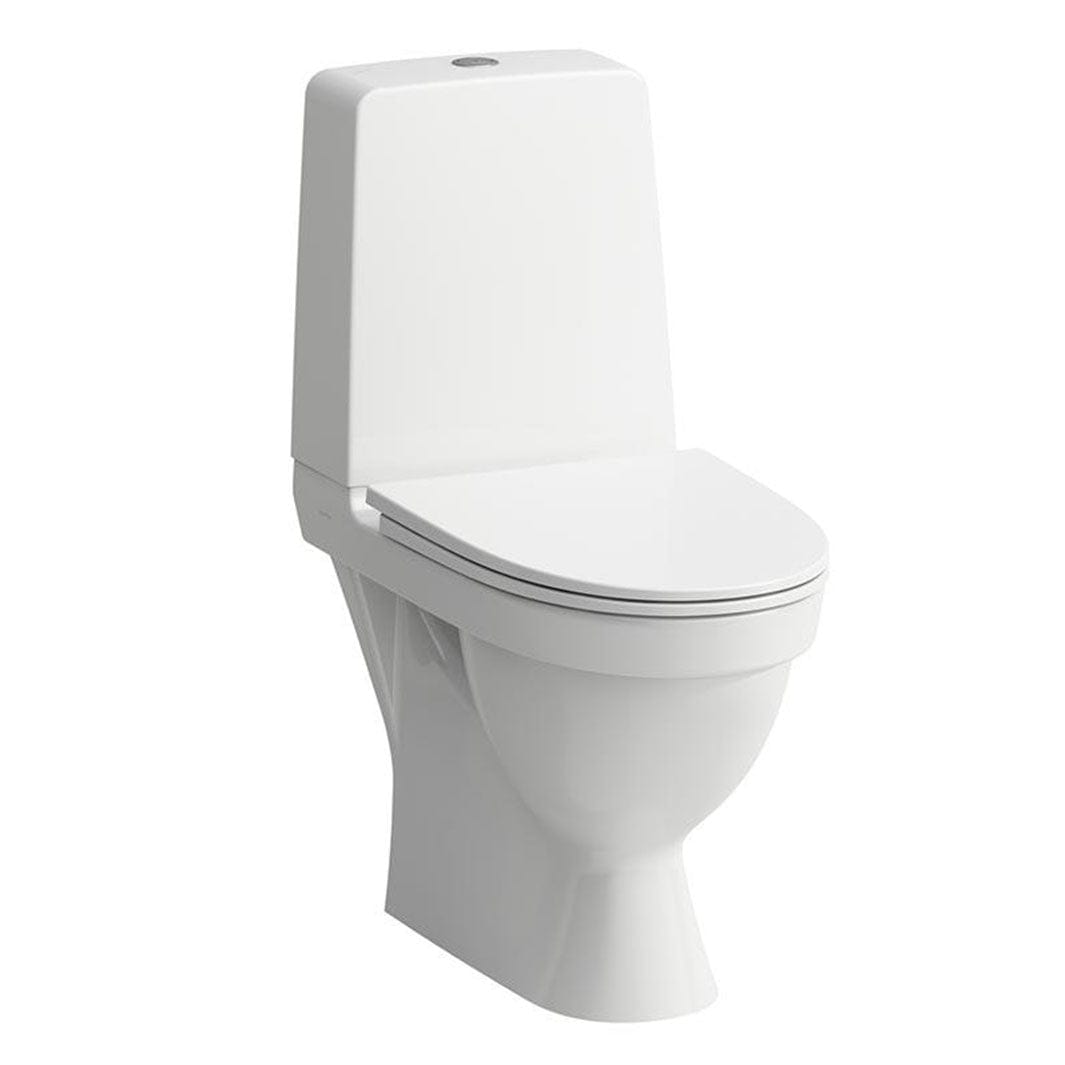 Laufen Kompas 827153 Toalett Rimless - Skjult P-lås Hvit Gulvstående toalett