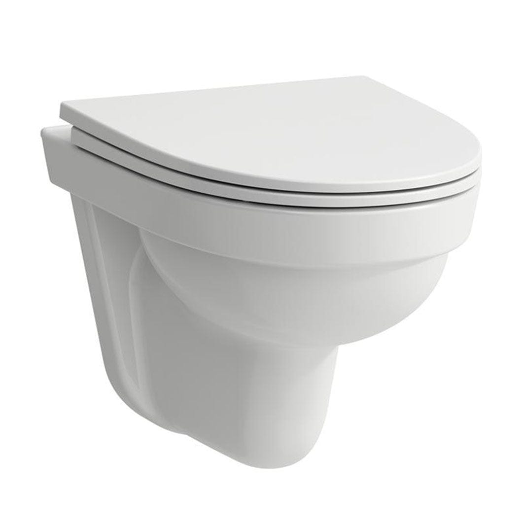Laufen Kompas 820150 Veggskål Rimless - Uten Sete Hvit / Standard Vegghengt toalett