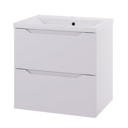 Linn Bad Emma D45cm Servantskap Hvit matt / 60cm / 2 skuffer Linn Bad Servantskap LB-130106