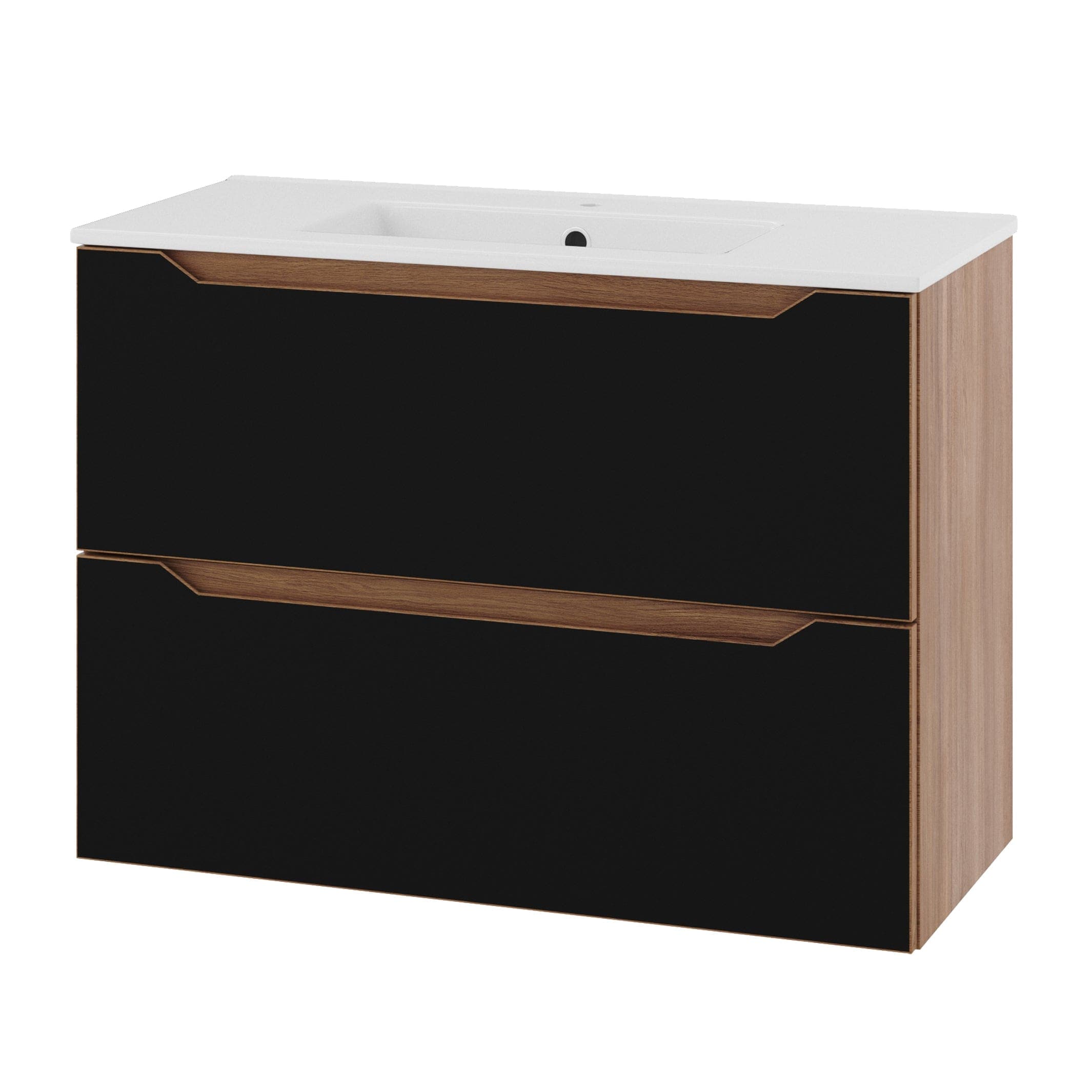 Linn Bad Emma Smal D35cm Servantskap Svart matt / 80cm Linn Bad Servantskap LB-137608