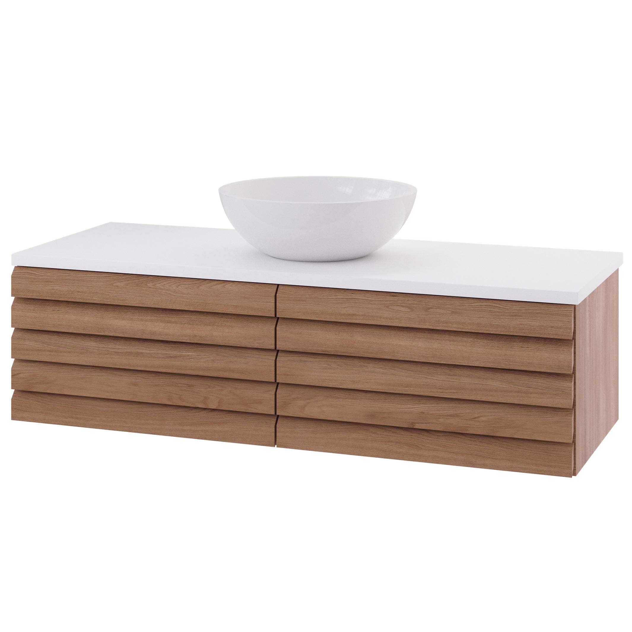 Linn Bad Selma Eikestav Heltre D45cm Servantskap Eik / 120cm / Senter Linn Bad Servantskap LB-160512ST