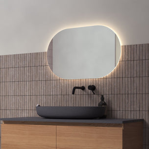 Loevschall Blokhus Ovalt LED Speil - vendbart