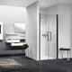 Novellini Young 2.0 Saloondør 80-100cm Svart matt / 80cm / Klart glass Novellini Dusjnisje KO-600404080