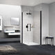 Novellini Young Slagdør 80-100cm - pris pr stk Svart matt / 80cm / Klart glass Novellini Dusjdør KO-600104080