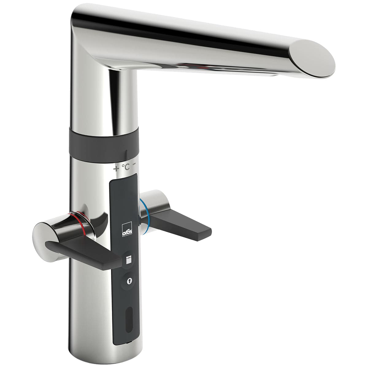 Oras Optima 2720F/2725F Hybrid Kjøkkenarmatur - 6V berøringsfri + hendler Krom / Ja Oras Armatur Kjøkkenarmatur OR-4200376