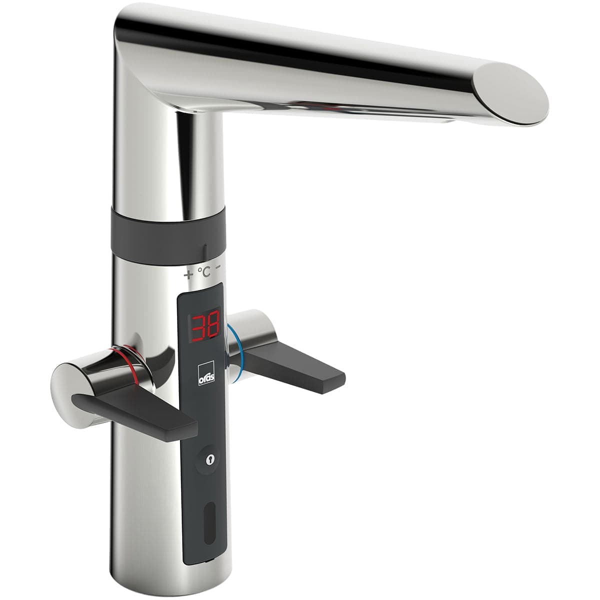 Oras Optima 2722F/2727F Hybrid Kjøkkenarmatur - 230V berøringsfri + hendler Krom / Nei Oras Armatur Kjøkkenarmatur OR-4200375