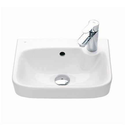 Porsgrund Glow 40 Square Asymmetrisk Servant Vegg Hvit / 40cm / Høyre Porsgrund Liten servant GE-6000177