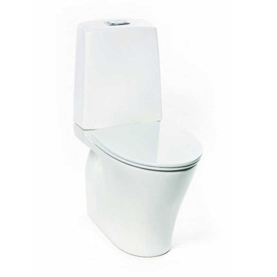 Porsgrund Glow 64 Toalett Rimfree - skjult P-lås (universal) Hvit Porsgrund Gulvstående toalett GE-6002737