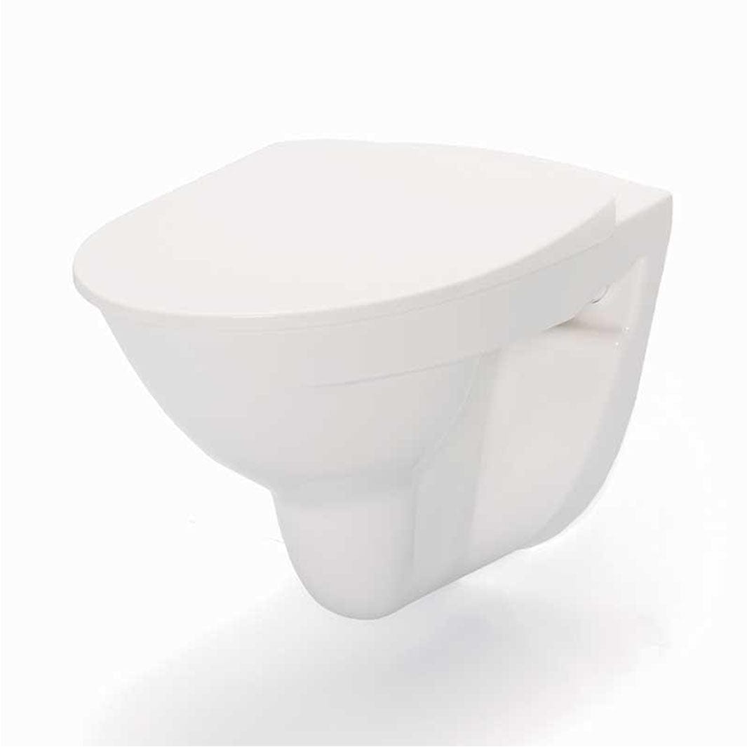 Porsgrund Glow 65 Veggskål Rimfree - Uten Sete Hvit Vegghengt toalett