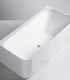 Sanipro Badekar Sense Back-to-wall 170 Hvit / 170cm Sanipro Frittstående badekar SA-10099