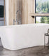 Sanipro Camaro Frittstående Badekar 169 - Solid Surface Hvit matt / 169cm Sanipro Frittstående badekar SA-10005