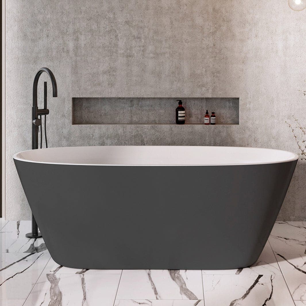 Sanipro Dino Frittstående Badekar 169 - Solid Surface Hvit matt / 169cm Sanipro Frittstående badekar SA-10006-1