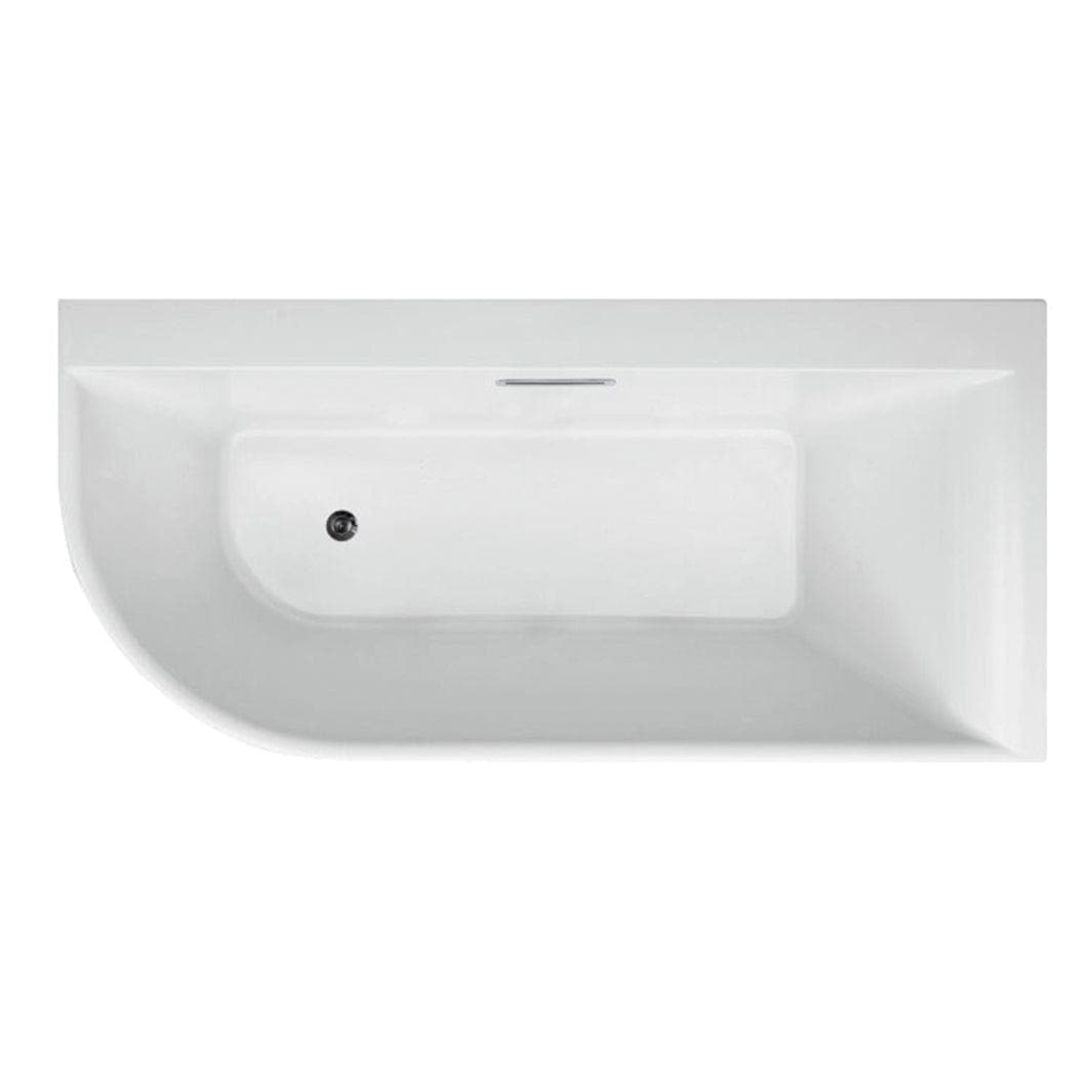 Sanipro MALTA Hjørnebadekar 170 - høyre/venstre Hvit / 170cm / Høyre Sanipro Hjørnebadekar SA-10143