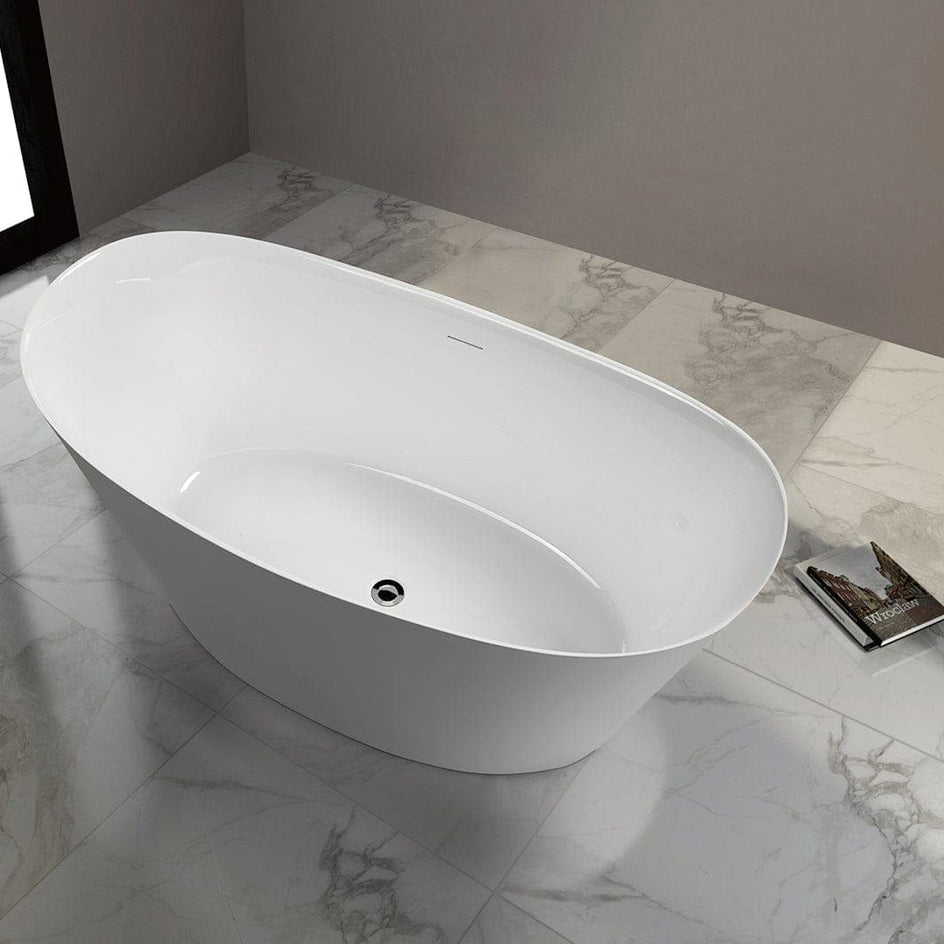 Sanipro Paris Frittstående badekar 150 Hvit / 150cm Sanipro Frittstående badekar SA-10100
