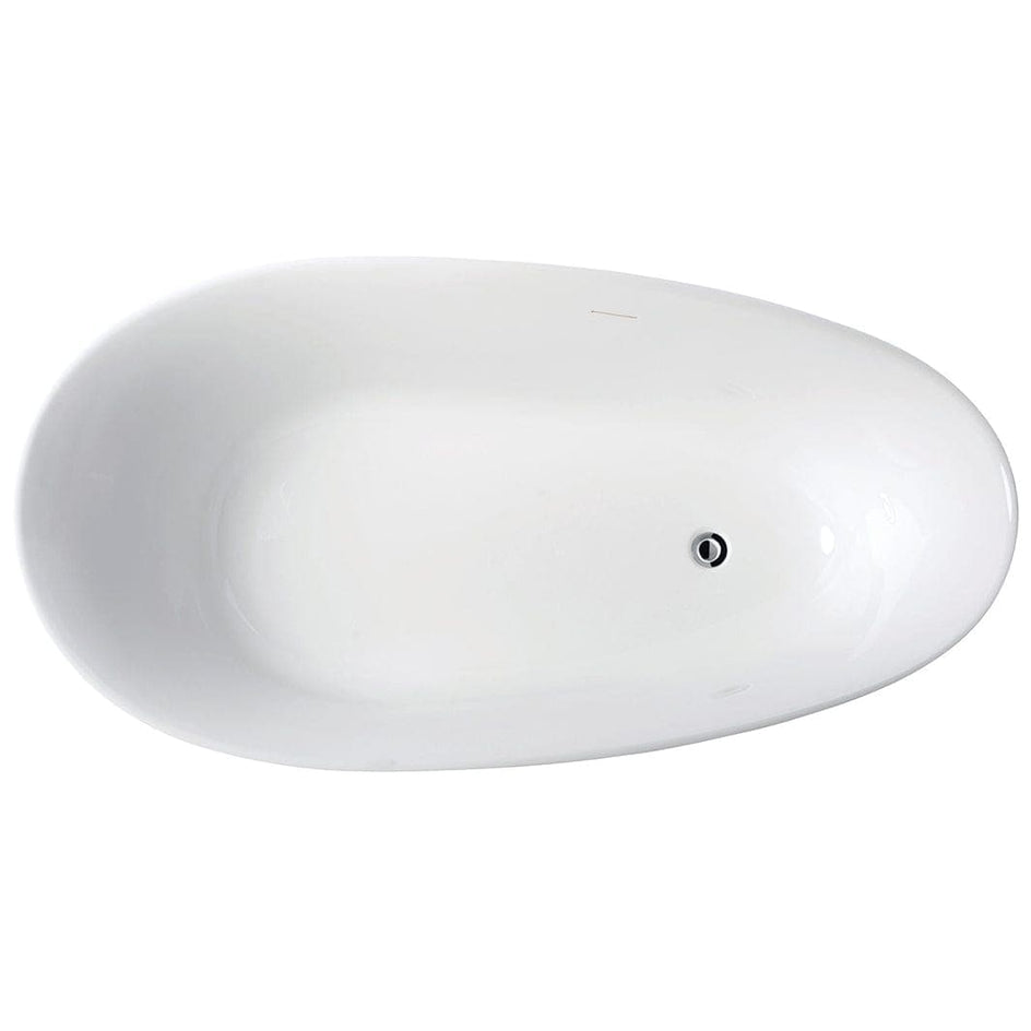 Sanipro SYMPHONY Frittstående badekar 170 - designkar Hvit / 170cm Sanipro Frittstående badekar SA-10055