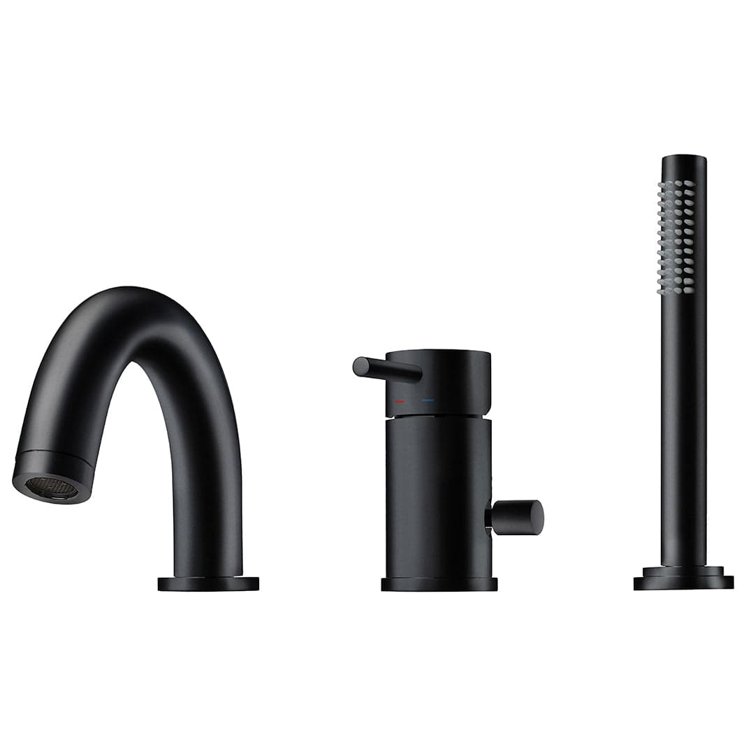 Sanipro Tower Tech Karkantarmatur 3-hulls Svart matt Sanipro Karkantbatteri SA-10156