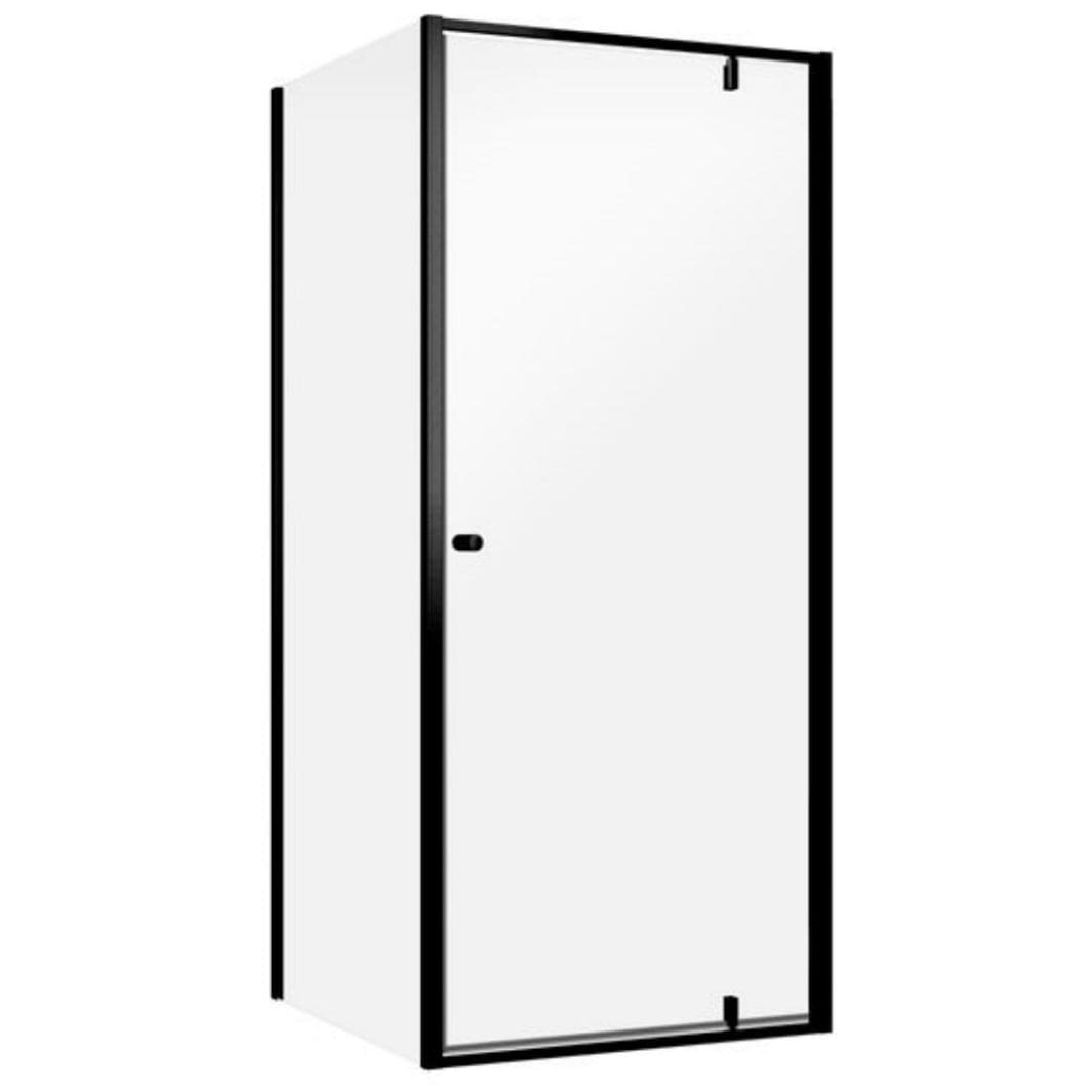 Sealskin Contour Dusjhjørne Kombi (vegg+dør) - Pivotdør Svart matt / 90x90cm / Klart glass Sealskin Dusjhjørne CO-CD180906195100