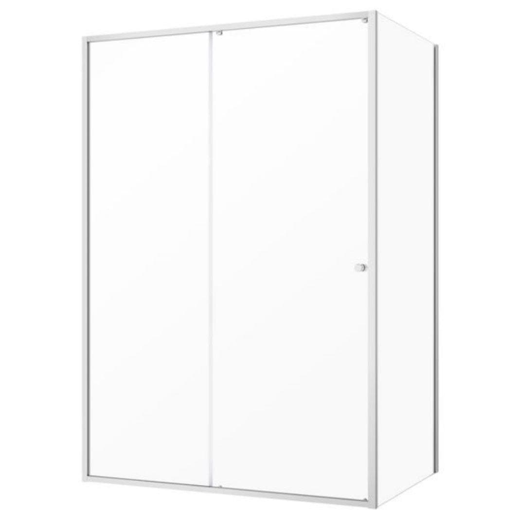 Sealskin Contour Dusjhjørne Kombi (vegg+dør) - Skyvedør Matt aluminium / 120x90cm / Klart glass Sealskin Dusjhjørne CO-CD101296325100