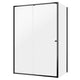 Sealskin Contour Dusjhjørne Kombi (vegg+dør) - Skyvedør Svart matt / 120x90cm / Klart glass Sealskin Dusjhjørne CO-CD101296195100