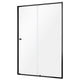 Sealskin Contour Dusjnisje B120-140cm - Skyvedør Svart matt / 120cm / Klart glass Sealskin Dusjnisje CO-CD121206195100