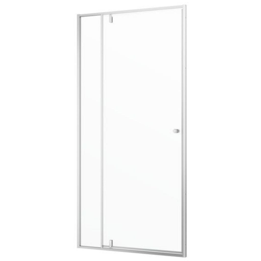 Sealskin Contour Dusjnisje B90-100 - Pivotdør Matt aluminium / 100cm / Klart glass Sealskin Dusjnisje CO-CD201006325100